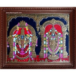 Balaji and Alamelu Amman Tanjore Paintings Balaji and Alamelu Amman Tanjore Paintings