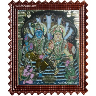 Vishnu Lakshmi Tanjore Paintings Vishnu Lakshmi Tanjore Paintings