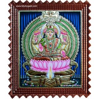 Lakshmi in Kamatchi Lamp Style Lakshmi in Kamatchi Lamp Style