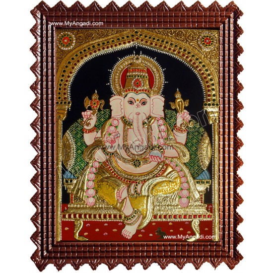 Ganesha Tanjore Painting Ganesha Tanjore Painting