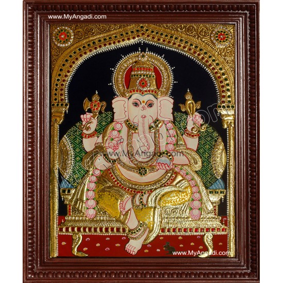 Ganesha Tanjore Painting Ganesha Tanjore Painting