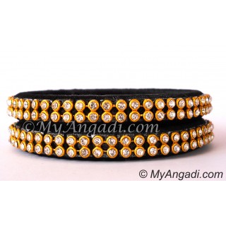 Black colour silk thread bangles Black colour silk thread bangles