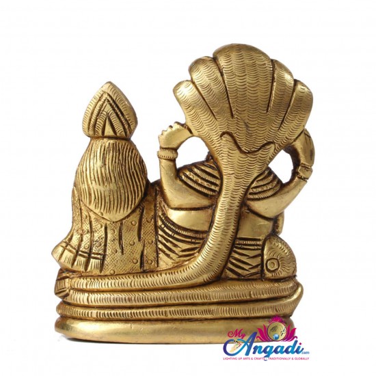 Vishnu Lakshmi Brass Statue