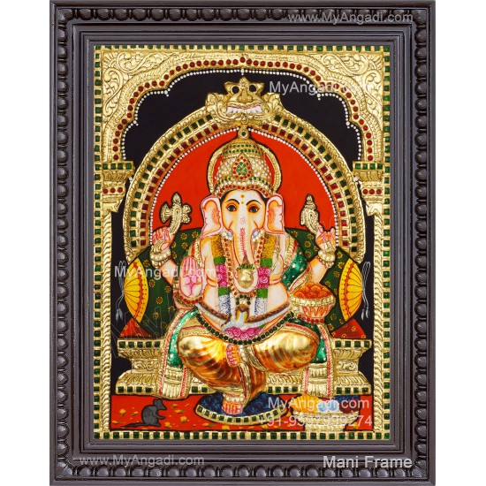 Ganapathi 3D Tanjore Painting
