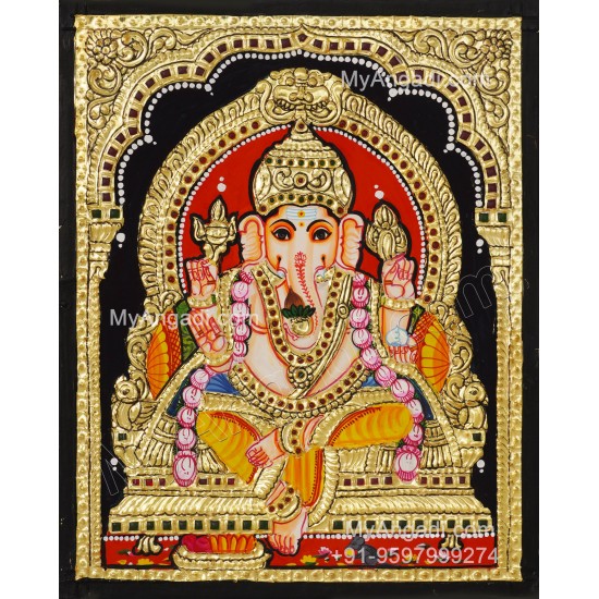 Ganesha Tanjore Painting