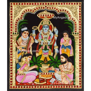 Sathyanarayana Tanjore Painting