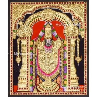 Perumal Tanjore Painting, Vishnu Tanjore Painting