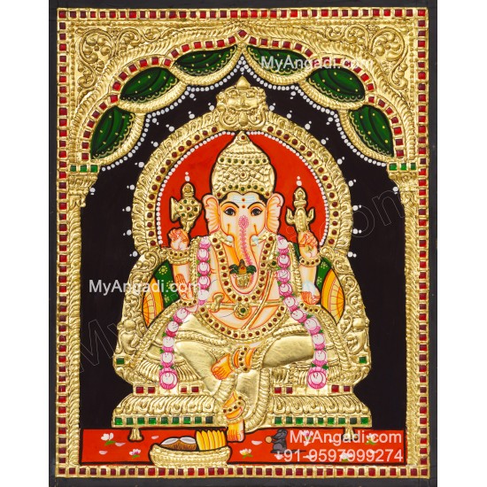 Ganapathi Tanjore Painting 