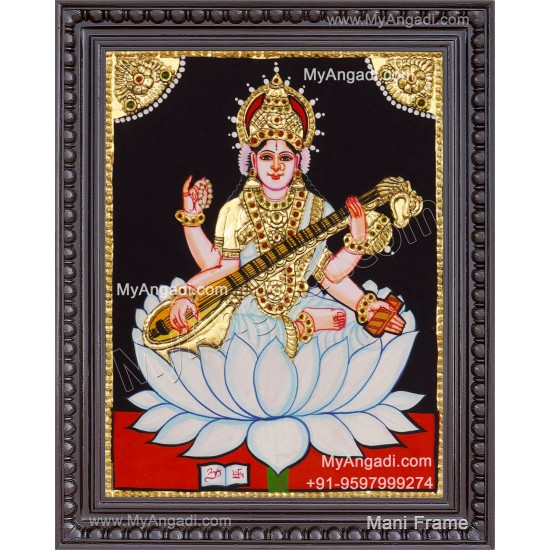 Saraswathi Tanjore Painting