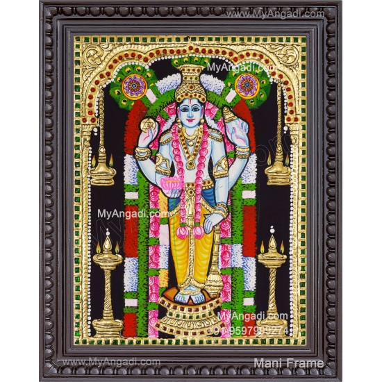 Guruvayurappan Tanjore Painting, Guruvayurappan Tanjore Painting