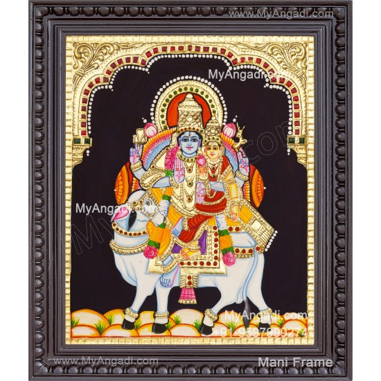 Pradhosam Sivan Parvathi Tanjore Painting