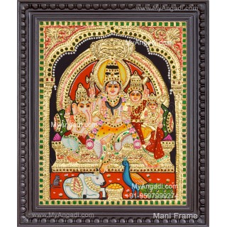 Sivan Kudumbam Tanjore Painting