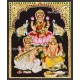 Lakshmi Saraswati Ganesha Tanjore Painting