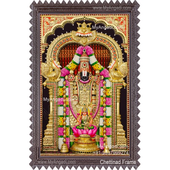 Balaji Lakshmi 3D Tanjore Painting