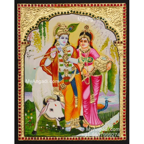 Radha Krishna Tanjore Paintings