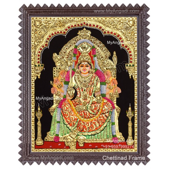 Samayapura Mariamman Tanjore Painting