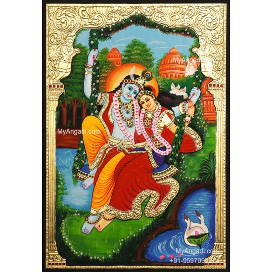 Radha Krishna Tanjore Paintings