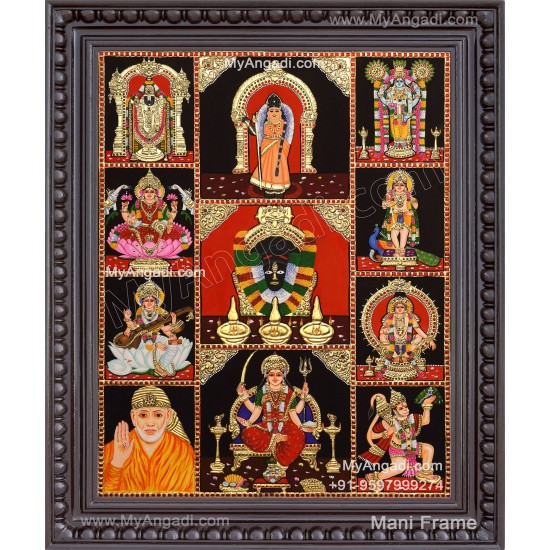 10 Panel Tanjore Painting
