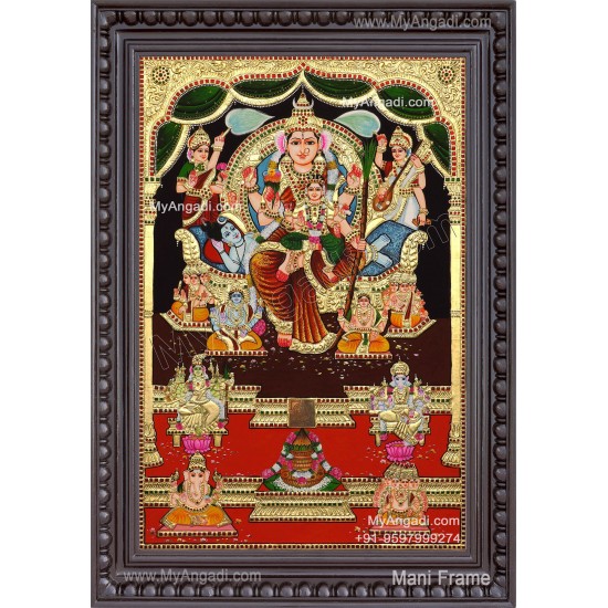 Raja Rajeshwari Tanjore Painting