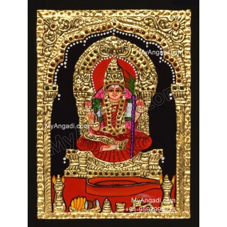Kamatchi Amman Tanjore Painting