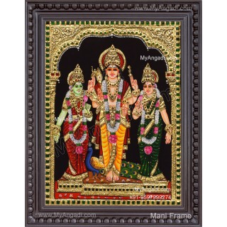 Murugan Valli Deivanai Tanjore Painting