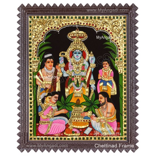 Sathyanarayana Tanjore Painting
