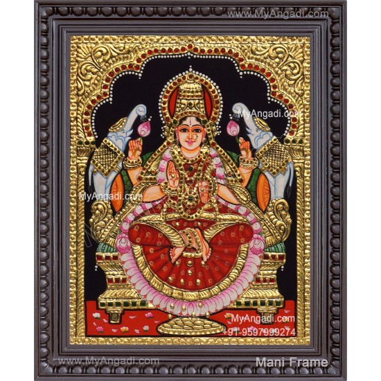 Gajalakshmi Tanjore Painting