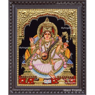 Saraswathi Tanjore Painting