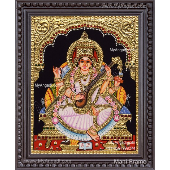 Saraswathi Tanjore Painting