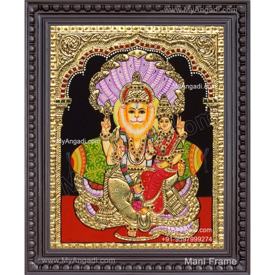 Narasimar Tanjore Painting, Lakshmi Narasimhar Tanjore Painting