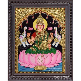Gajalakshmi Tanjore Painting