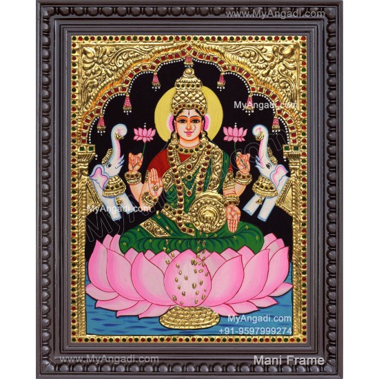 Gajalakshmi Tanjore Painting