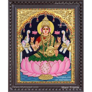 Gajalakshmi Tanjore Painting