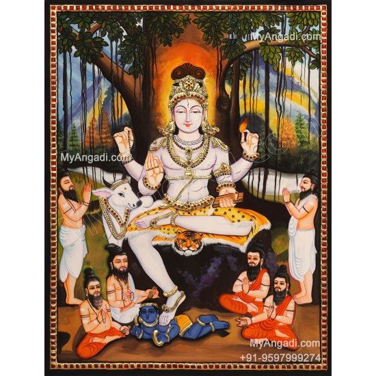 Dakshinamurthi Tanjore Painting