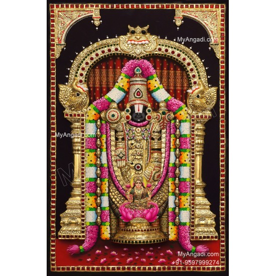 Balaji Lakshmi 3D Tanjore Painting