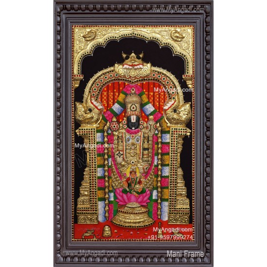 3D Balaji Lakshmi Tanjore Painting