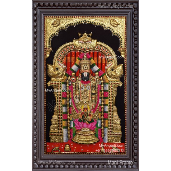 3D Balaji Lakshmi Tanjore Painting