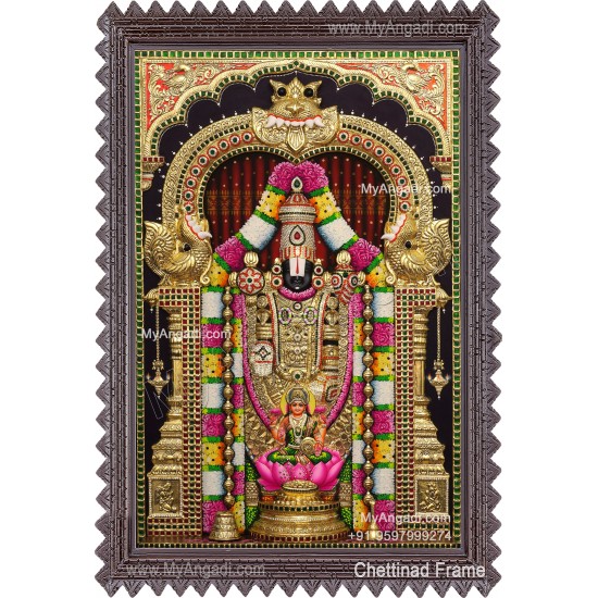 Balaji Lakshmi 3d Tanjore Painting
