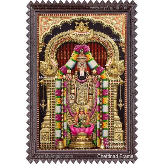 Balaji Lakshmi 3D Tanjore Painting