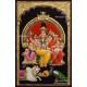 Shiva Family 3D Tanjore Painting