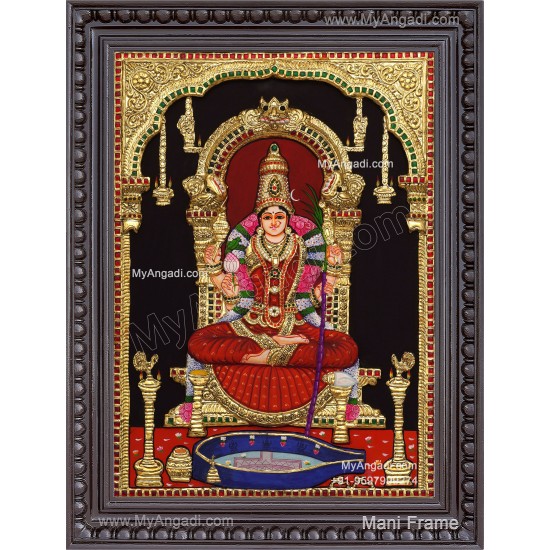 Kamatchi Amman Tanjore Painting