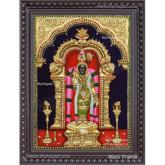 Meenakshi Amman 3D Tanjore Painting