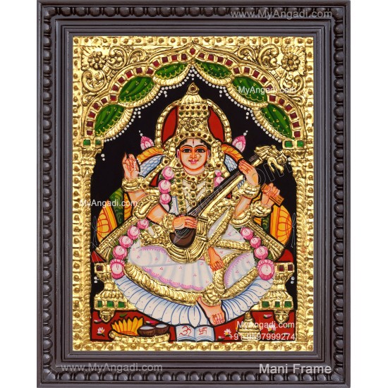 Saraswathi Tanjore Painting