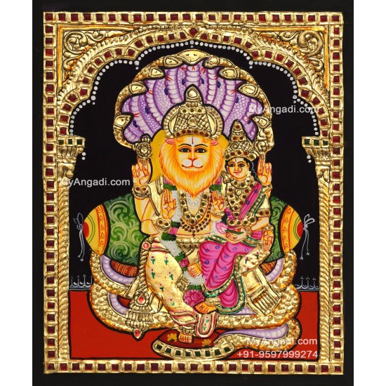 Lakshmi Narasimhar Tanjore Painting