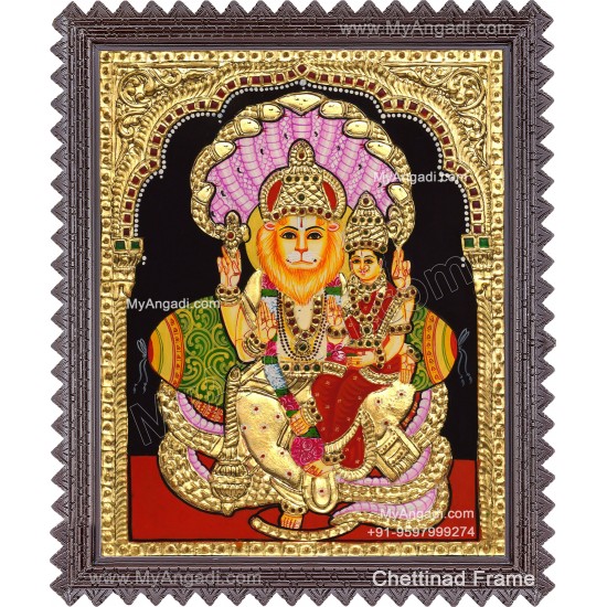 Lakshmi Narasimhar Tanjore Painting