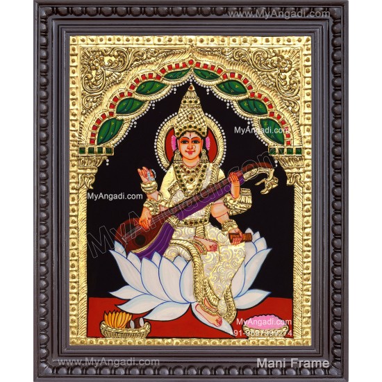 Saraswathi Tanjore Painting