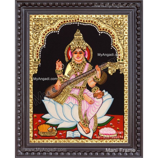 Saraswathi Tanjore Painting