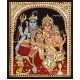 Shivan Family Tanjore Painting