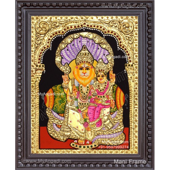 Lakshmi Narasimhar Tanjore Painting