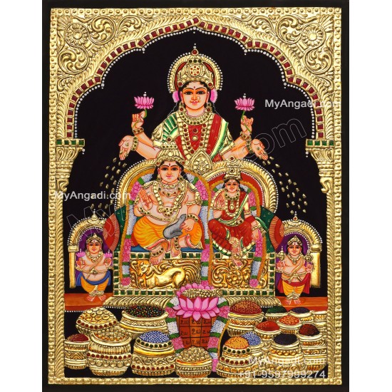 Kuber Lakshmi Tanjore Painting